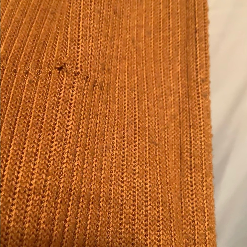 Free Assembly Women's XS Button-Up Orange Sweater - Picture 11 of 11